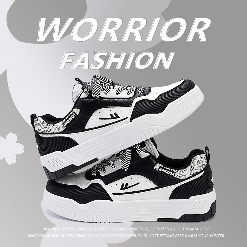 回力厚底板鞋男款2025春季新款增高时尚百搭潮流黑白休闲鞋子男鞋