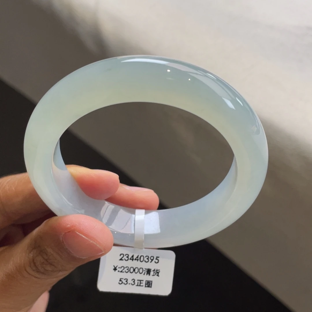 未镶嵌手镯翡翠回流/冰胶淡晴底手镯（强推）