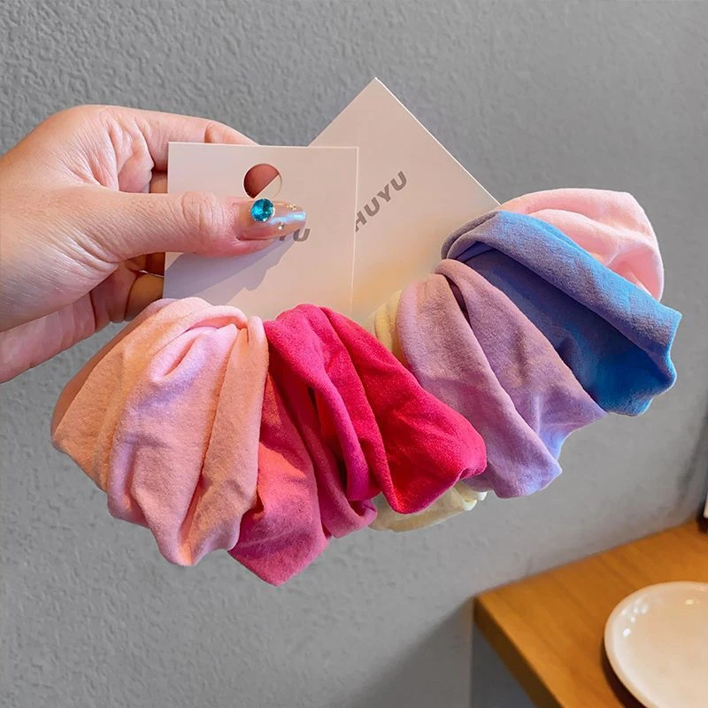 高弹力无缝超宽面膜肌头绳2025新款高马尾发绳皮筋女皮筋扎头绳