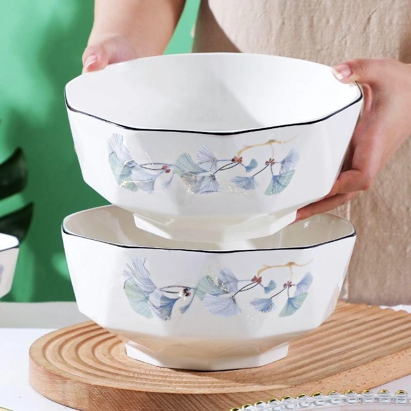 浪漫情缘8英寸碗2个装休闲风20.3CM及以上创意小清新