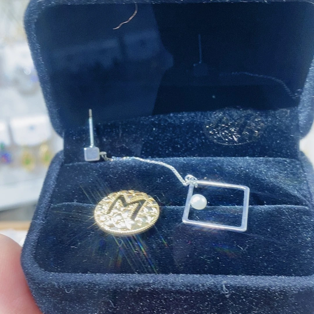 淡水珍珠耳饰银S925镶嵌