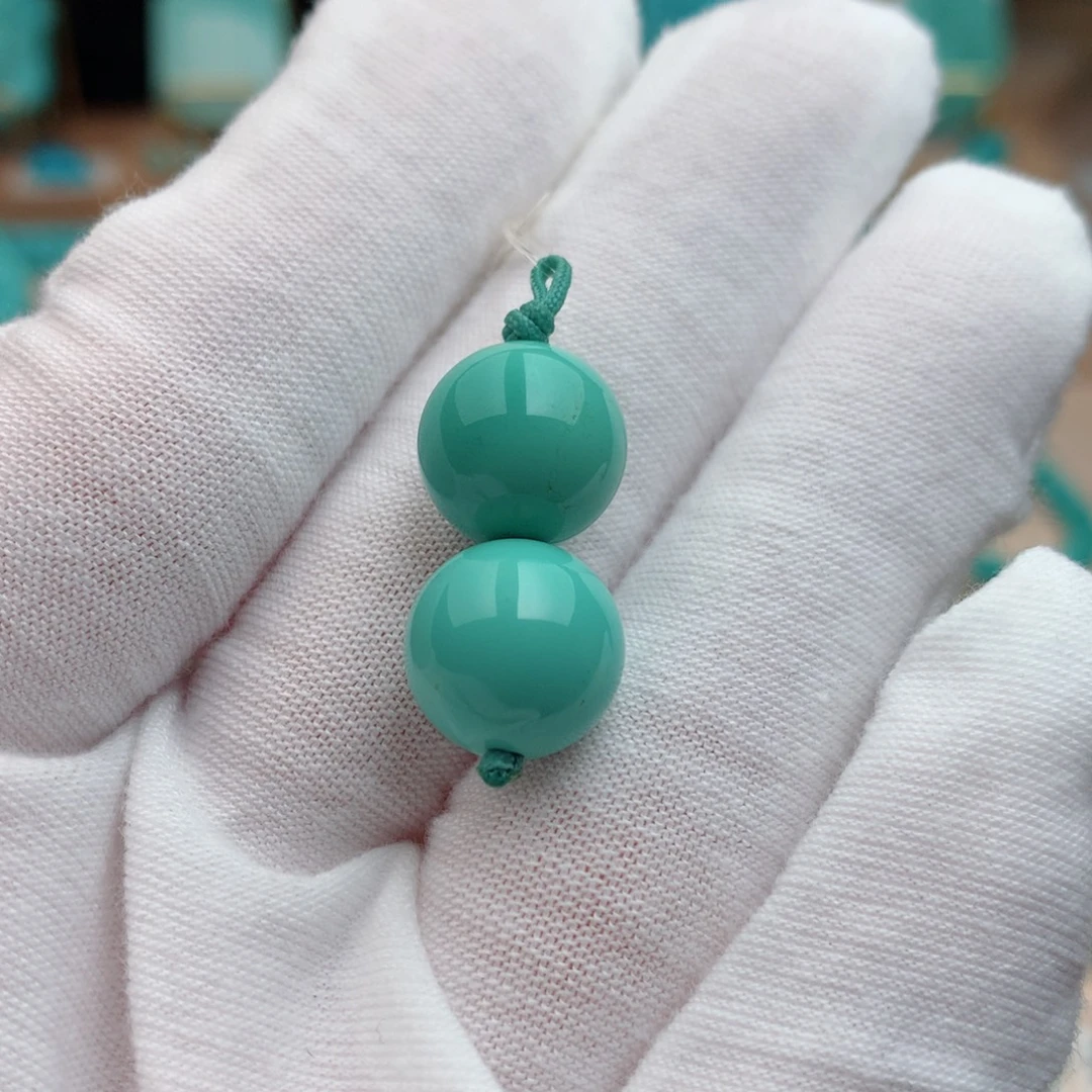 绿松石未镶嵌珠宝奇石11.6mm