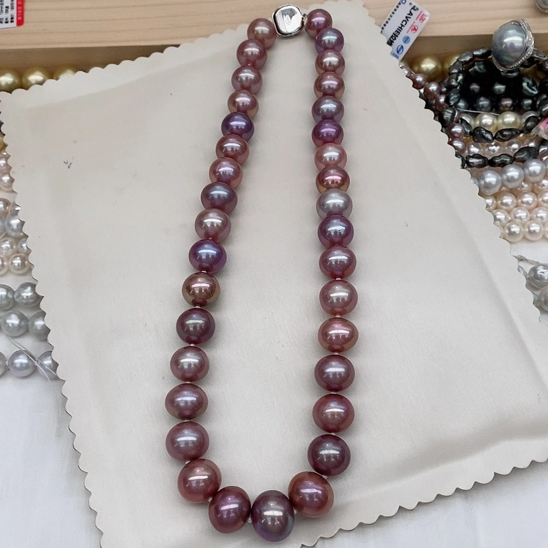 淡水珍珠颈饰银S925镶嵌