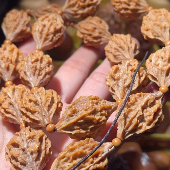 文玩核桃吊坠异形橄榄核手持19