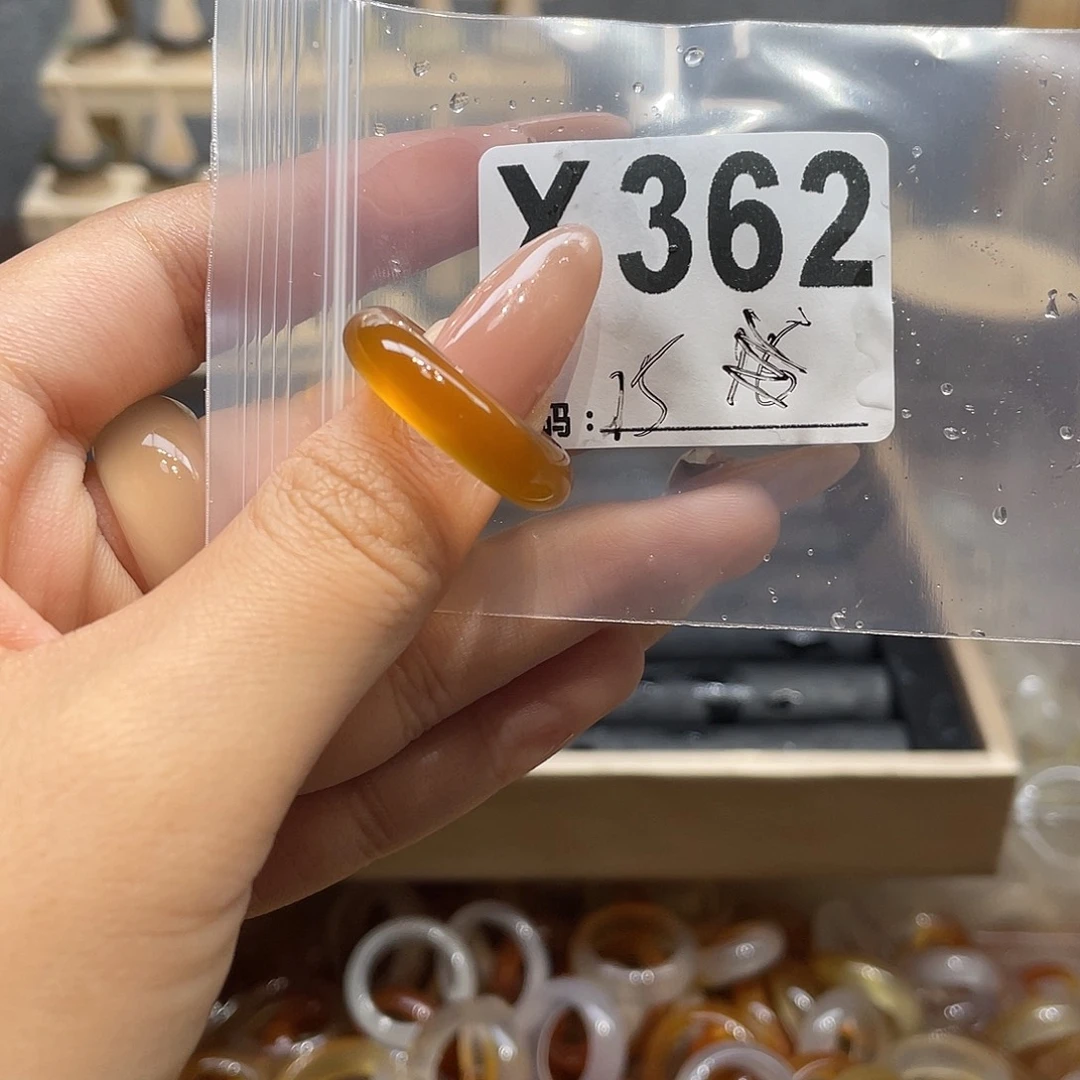 玛瑙/玉髓未镶嵌戒指362