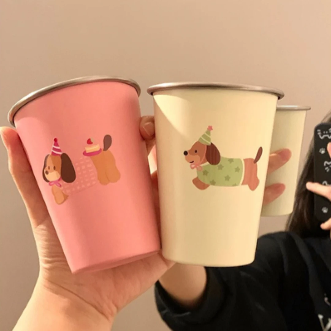 304不锈钢漱口杯家用牙刷杯儿童高颜值宿舍洗漱水杯情侣牙缸杯子