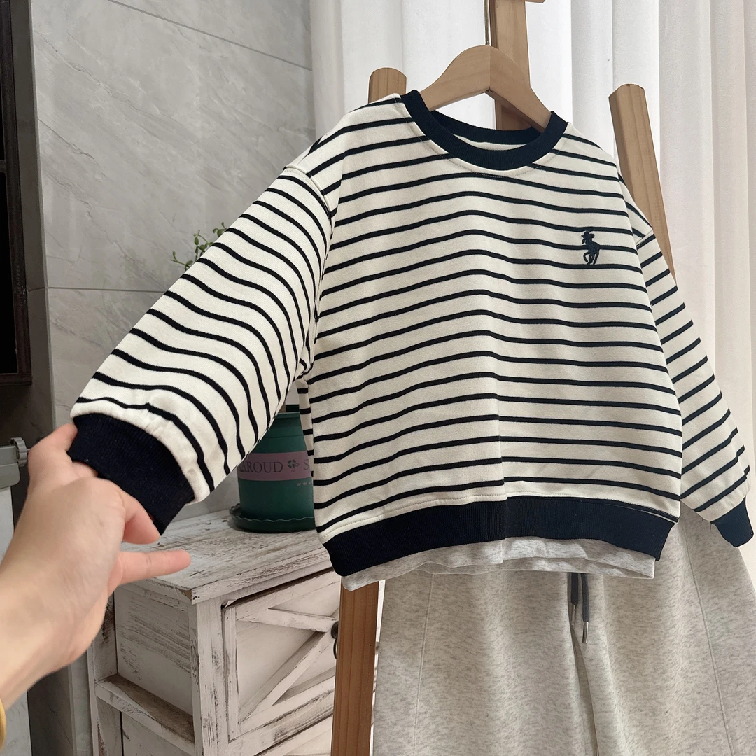 条纹卫衣男童女童