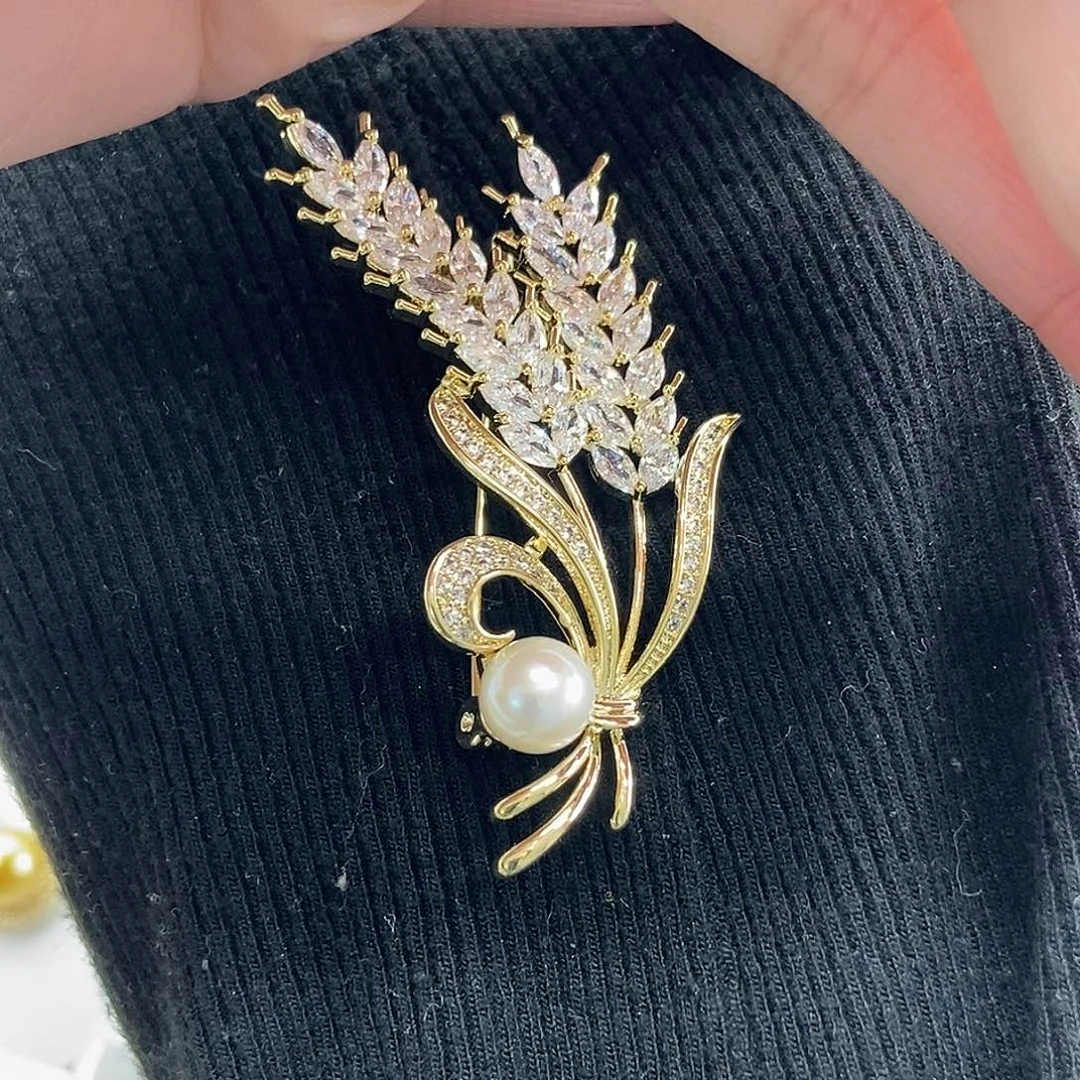 胸饰海水珍珠合金