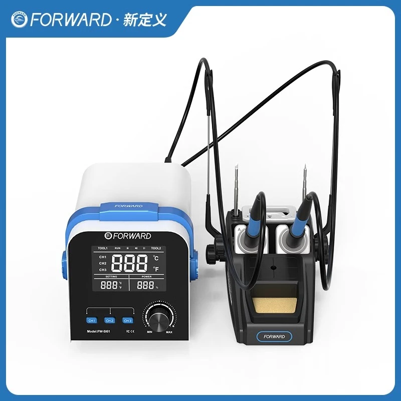 新定义210手柄大功率双工位焊接245双手柄家用手机维修两用焊台