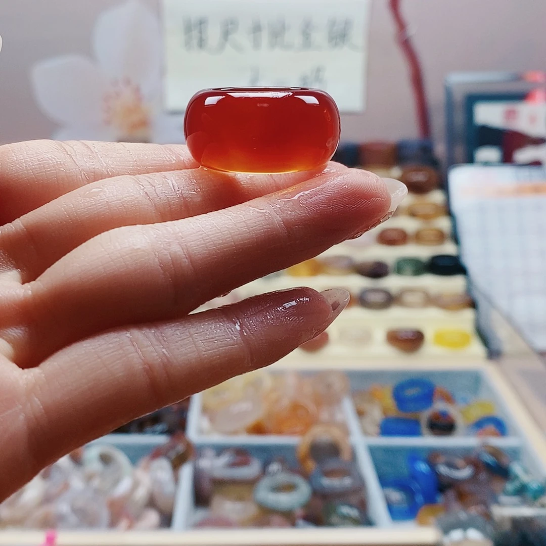 玛瑙/玉髓戒指未镶嵌小****