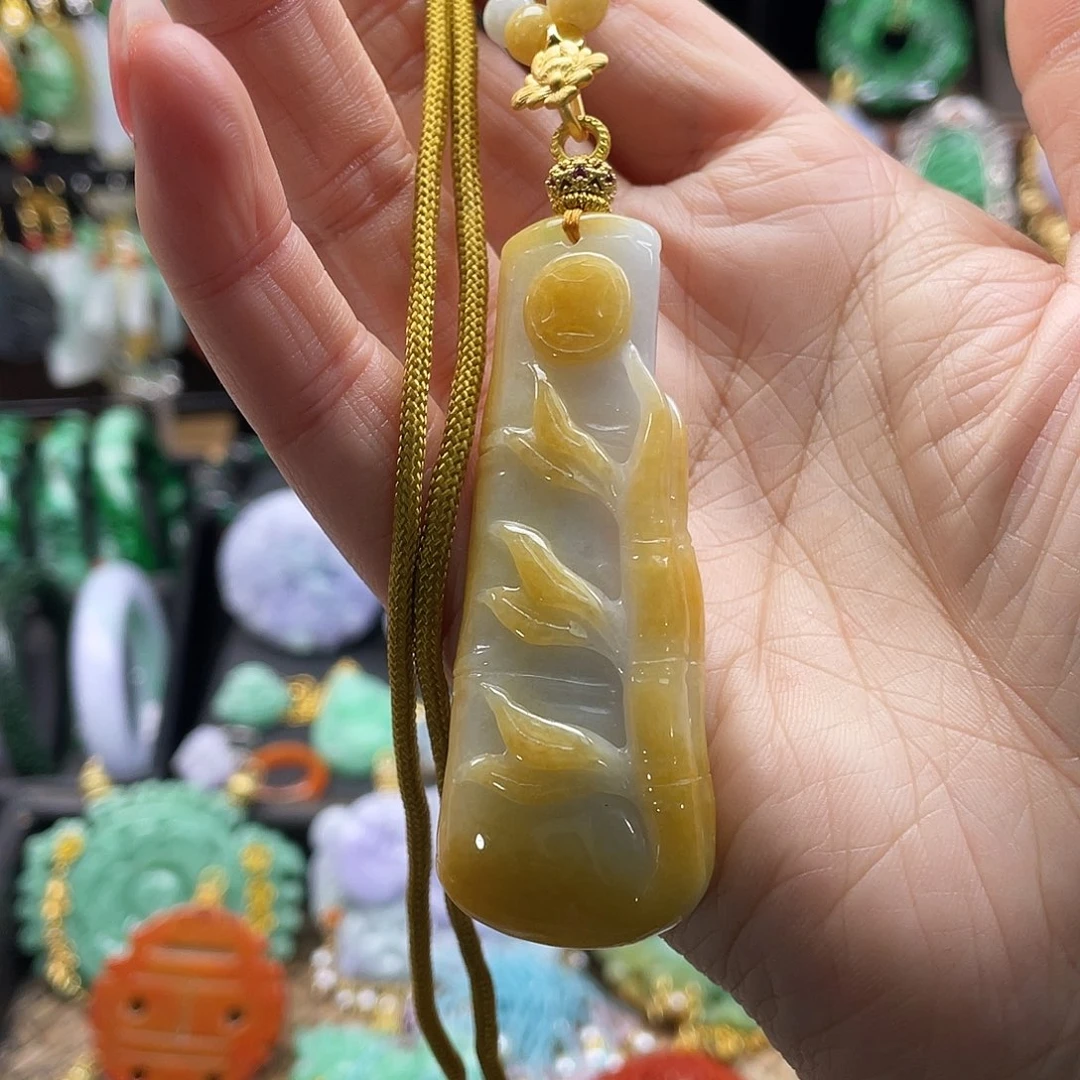 翡翠未镶嵌颈饰代编织