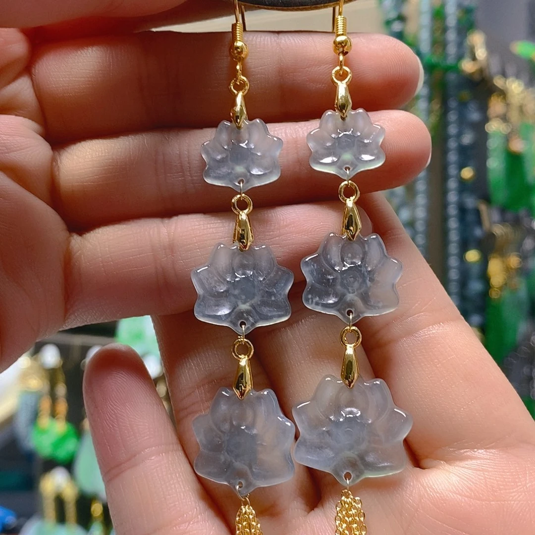 未镶嵌翡翠耳饰翡翠