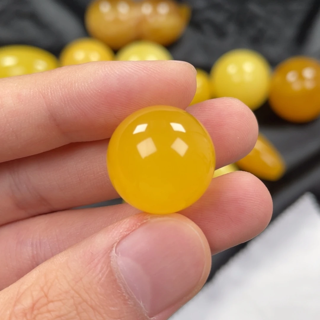 未镶嵌蜜蜡手链圆珠