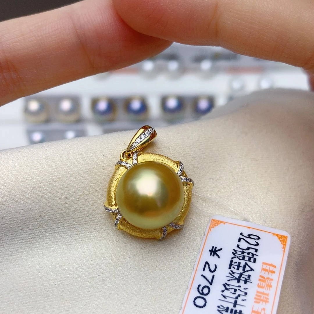 颈饰海水珍珠银S925镶嵌W3