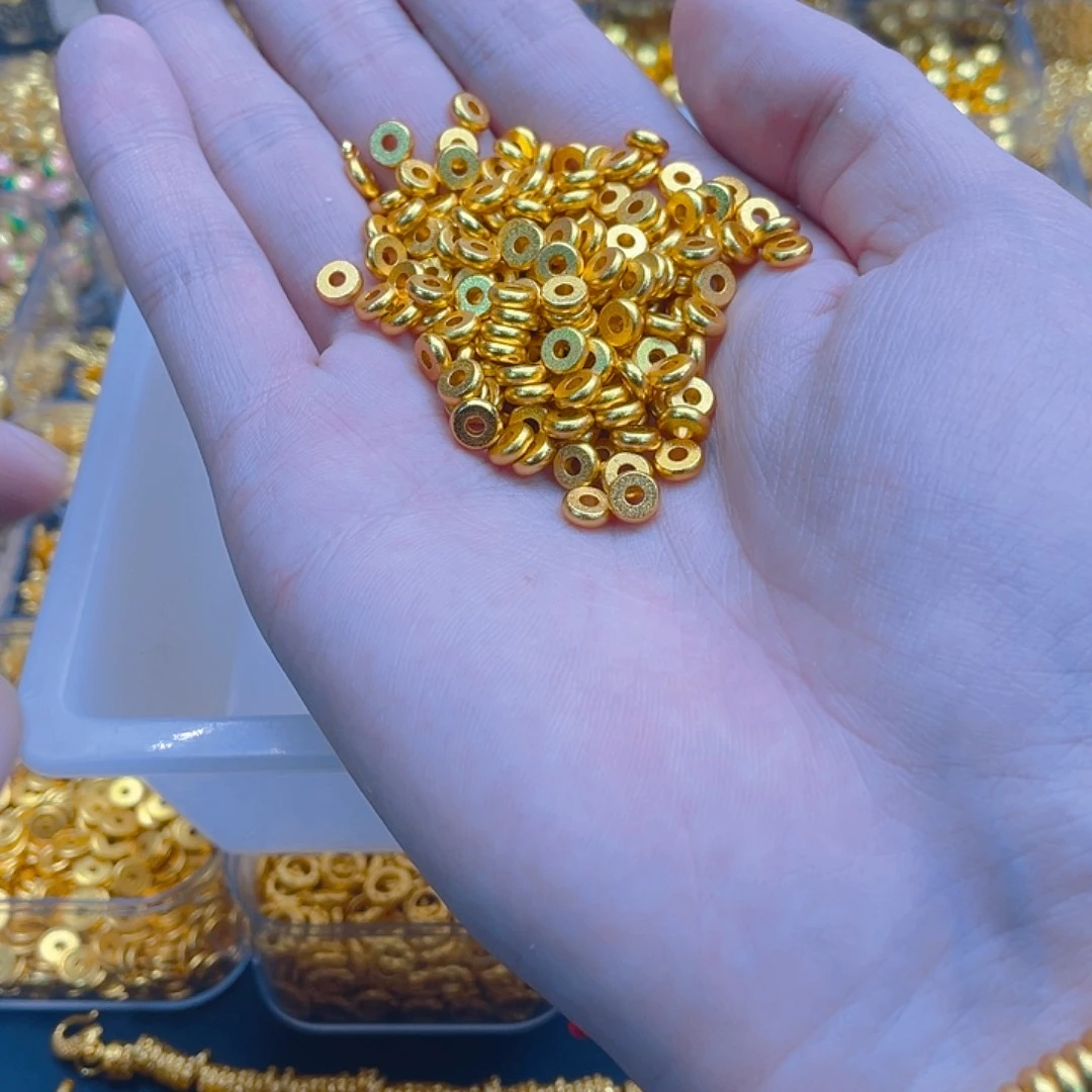 锆石铜合金算盘珠隔片6mm10个