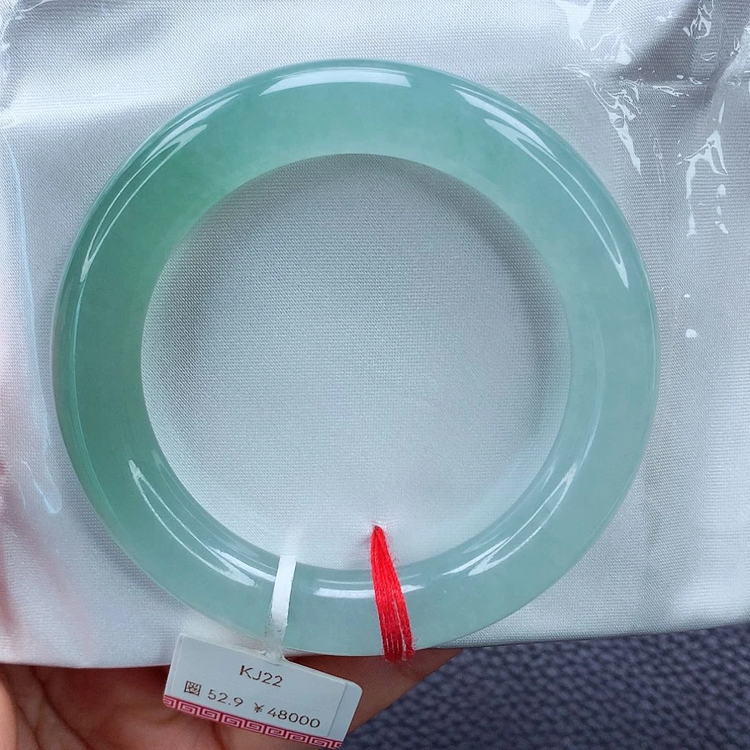 未镶嵌手镯翡翠53 半山水