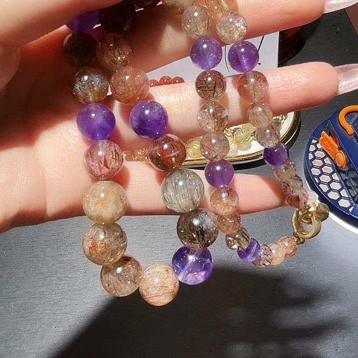 未镶嵌手链水晶黑加仑塔链11号