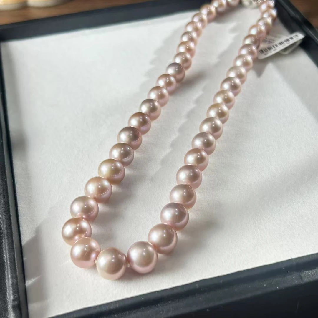 【睿泽赏宝】S925淡水有核珍珠项链多样性发一9-12mm V0489