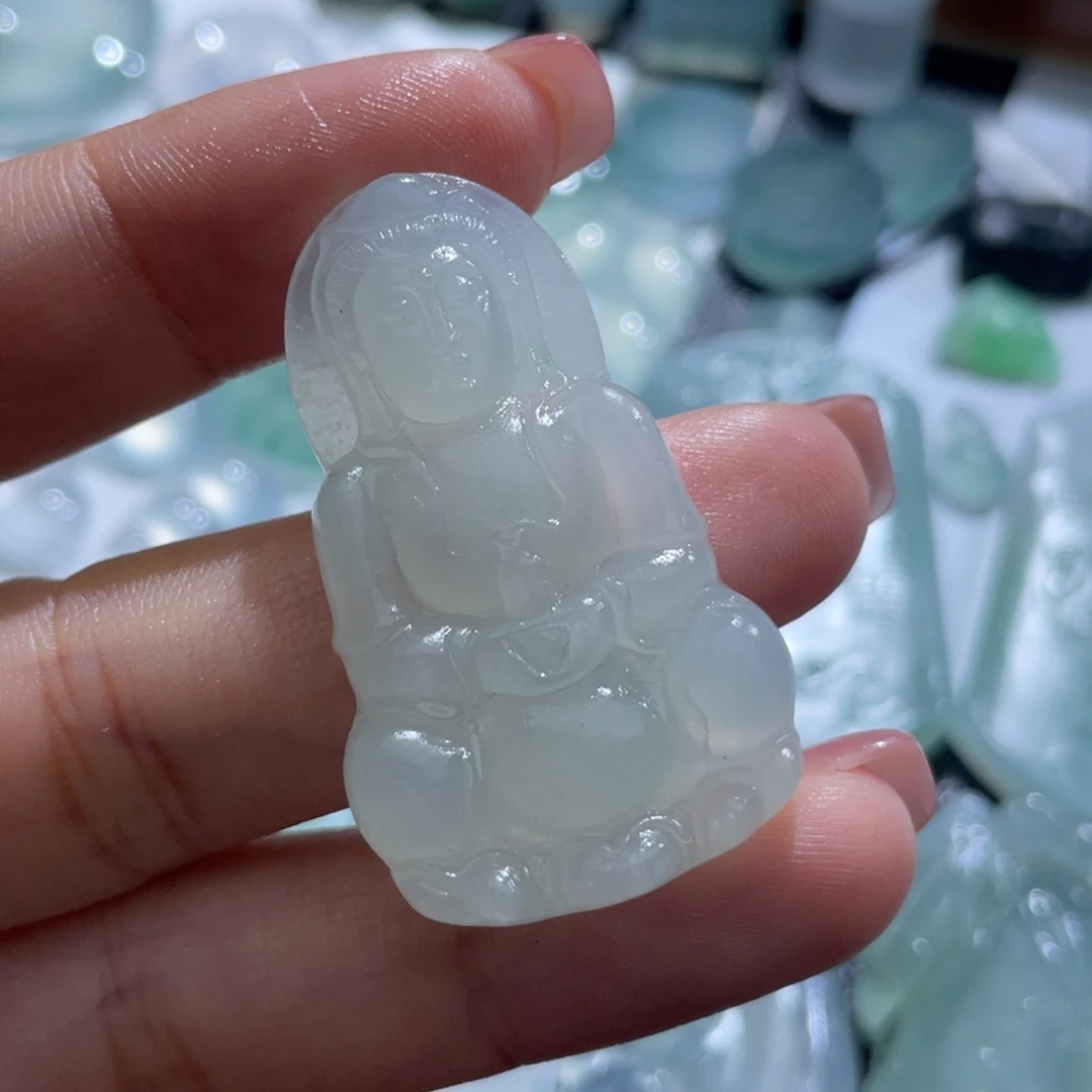 定制翡翠未镶嵌观音