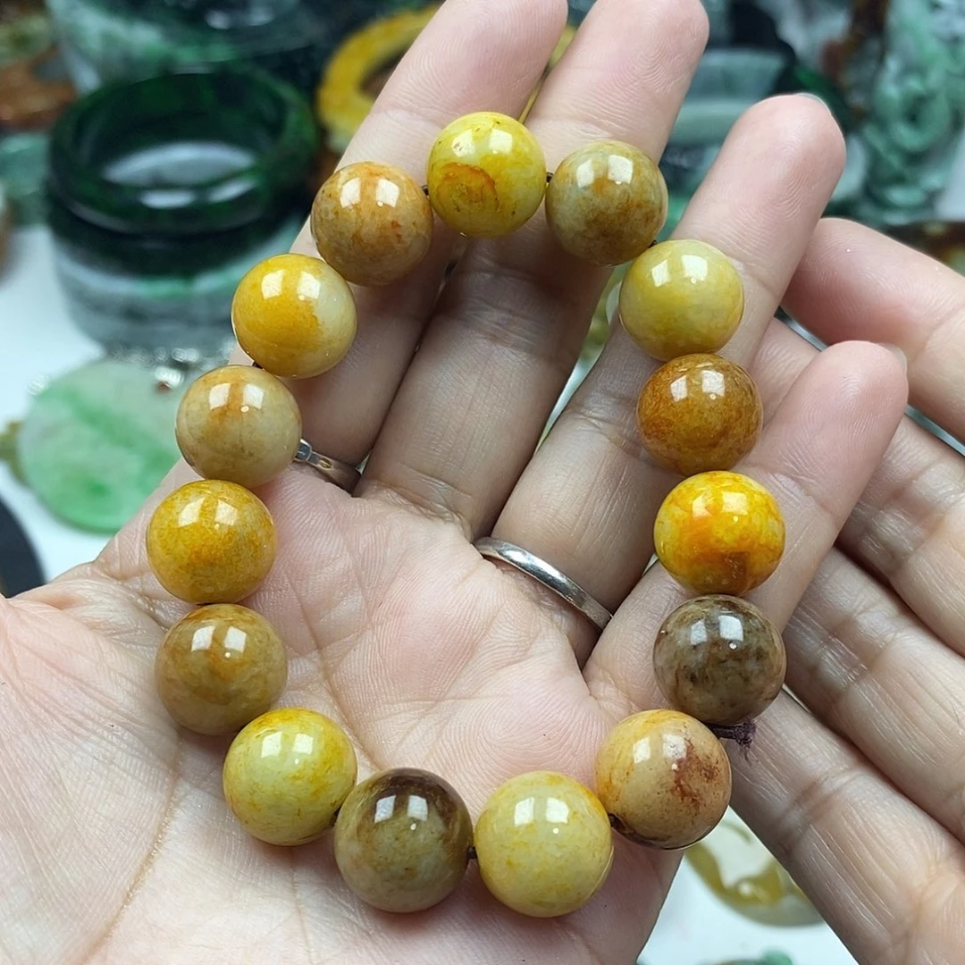 颈饰未镶嵌翡翠手串