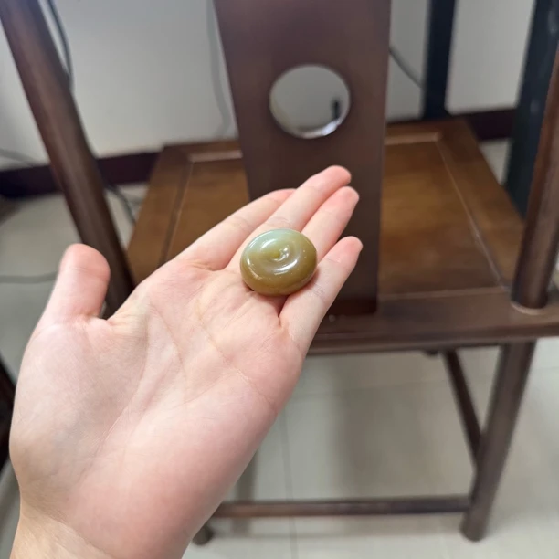 福利款：和田玉且末蓝糖平安扣