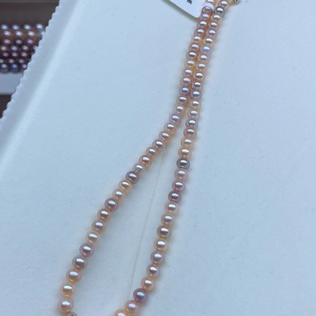 淡水珍珠银S925镶嵌颈饰