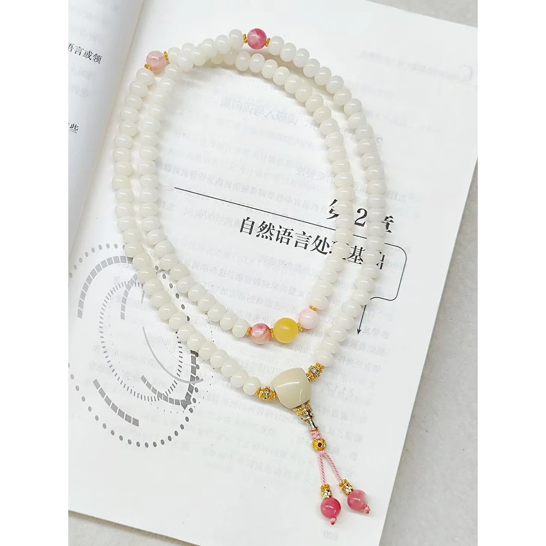 新中式国风配饰旗袍禅意衣服配饰菩提念珠项链饰品时尚女款毛衣链