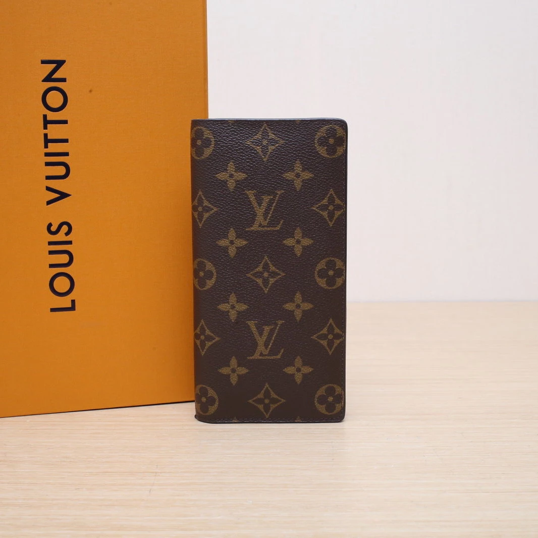 99新 LouisVuitton/路易威登 【双双】老花 PVC 2017 对折 钱包