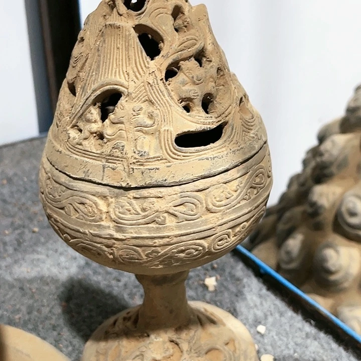 瓦当摆件摆件茶桌茶台陶瓷古***馆