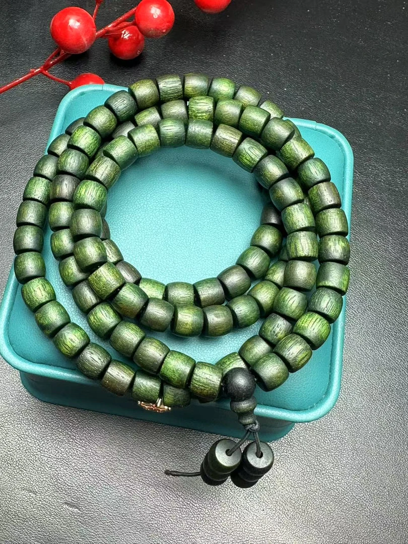 绿檀长桶珠FGA14