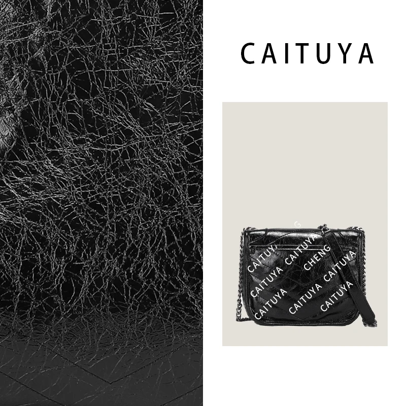 【CHENGFENG定制】 秋冬新款百搭链条小方包X1008黑色