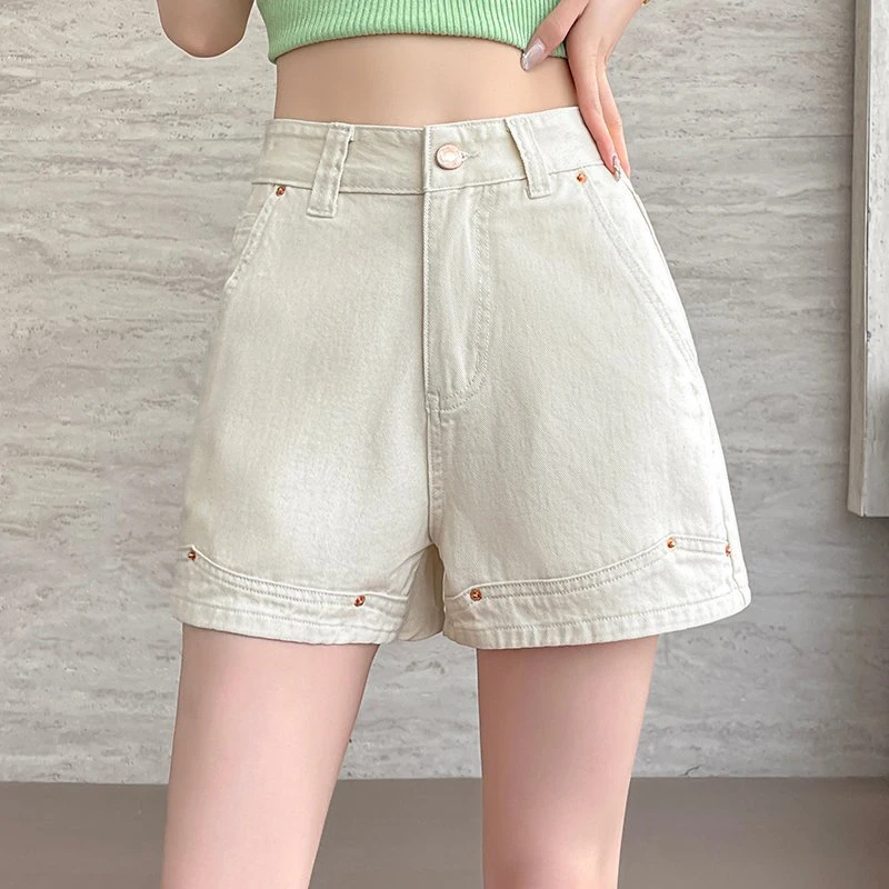 少许现货·闭入减龄穿搭“叠穿搭配“夏季牛仔短裤女S505