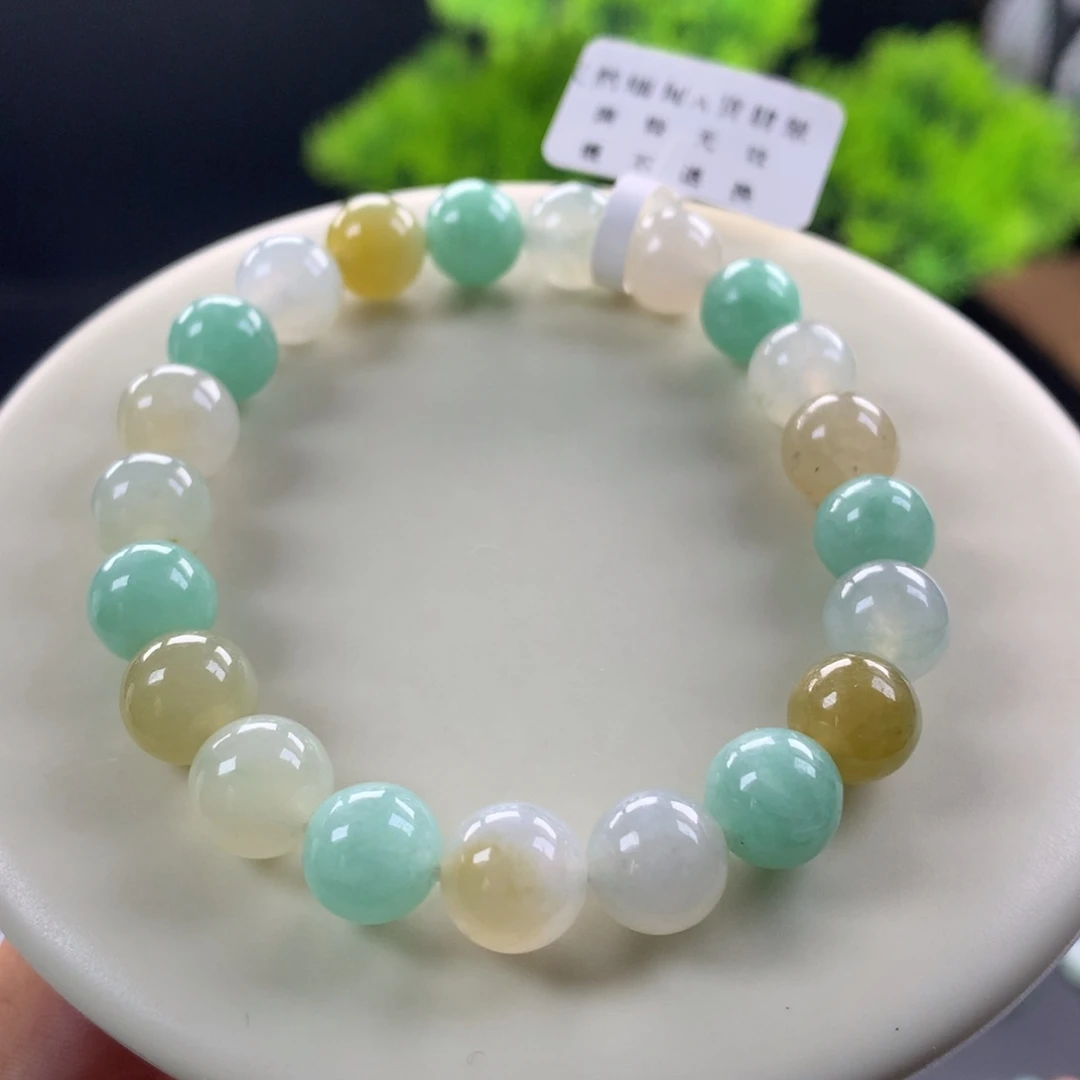 翡翠未镶嵌手链卡8.8