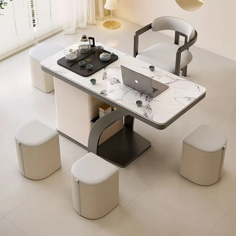 【新款】岩板阳台茶桌椅组合烧水壶一体2025新款现代简约小户型家用