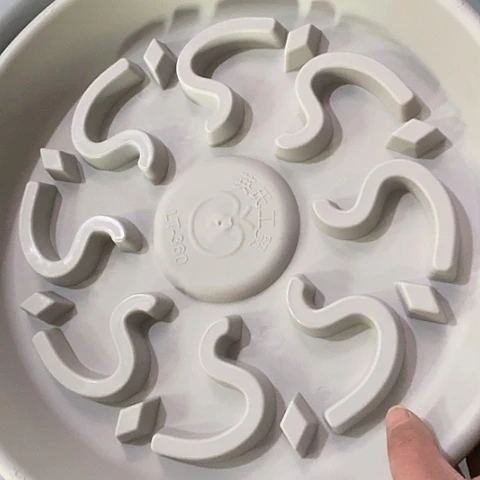 树脂简*托210灰白10个