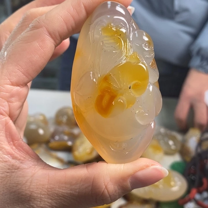 玛瑙/玉髓吊坠(不含链)未镶嵌宁***啦