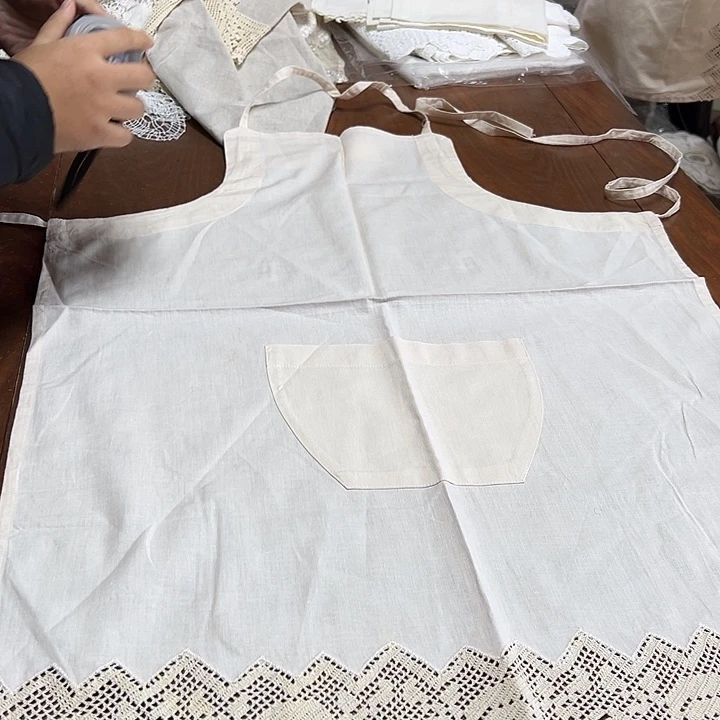 毛绒亚麻棉056-围裙