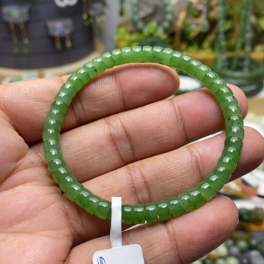 和田玉（碧玉）手链未镶嵌68