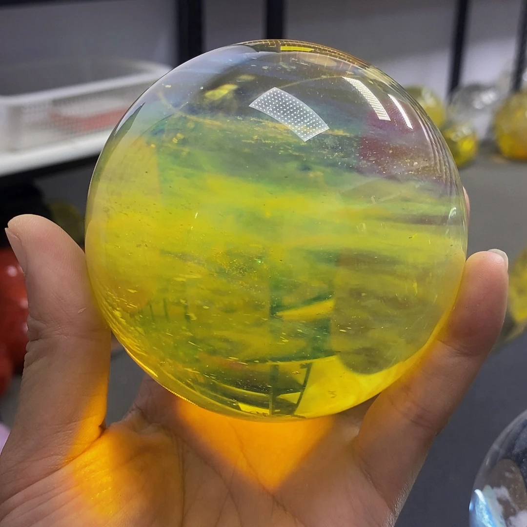 石材9.4厘米黄水摆件