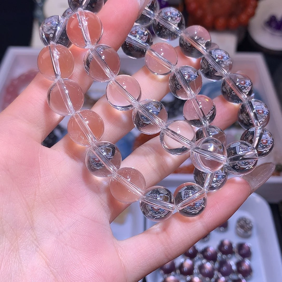 水晶手链未镶嵌白水晶12mm