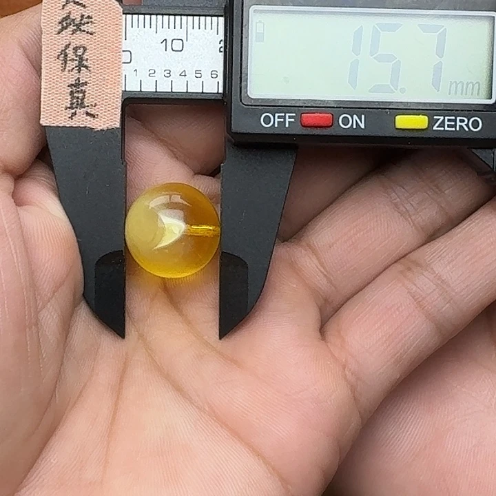 琥珀未镶嵌裸石天然蜜蜡圆珠