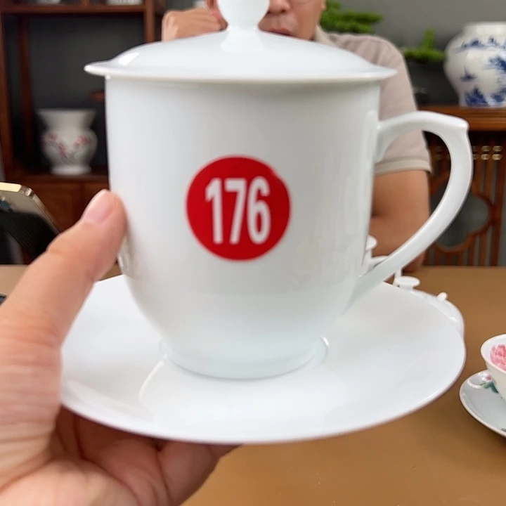 星***罗柴窑素胎二号办公杯 瑕