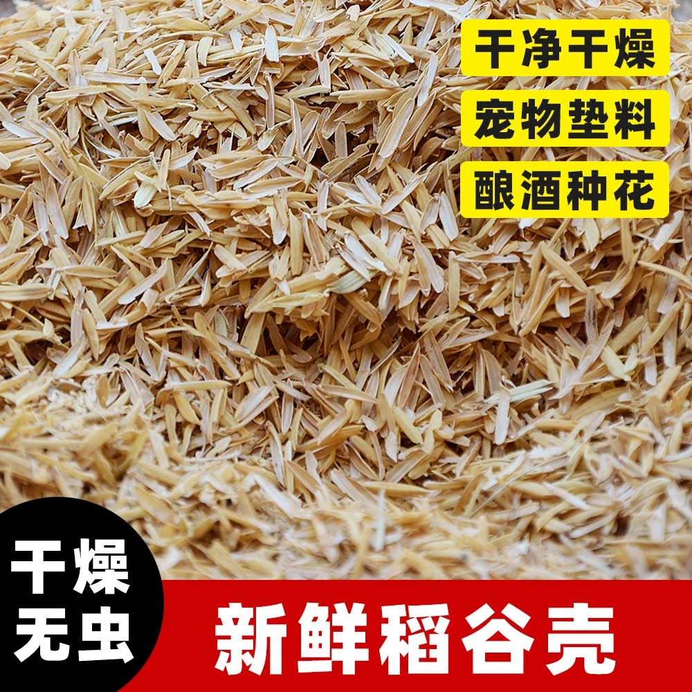 稻壳垫料新鲜谷壳粗糠米糠养花种花喂鸡宠物芦丁鸡垫料枕头芯填充