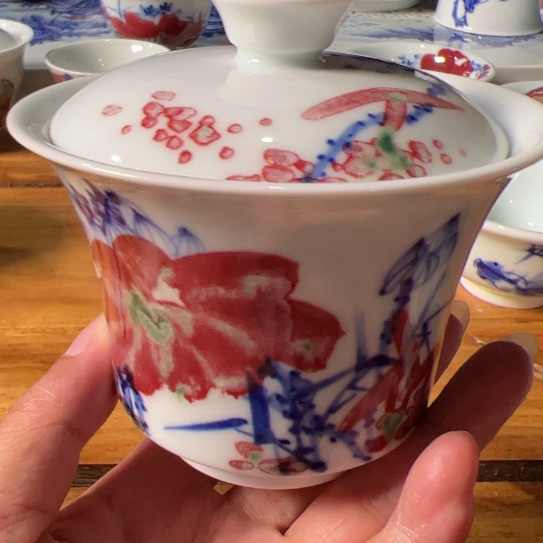 原矿青花釉里红瓷器