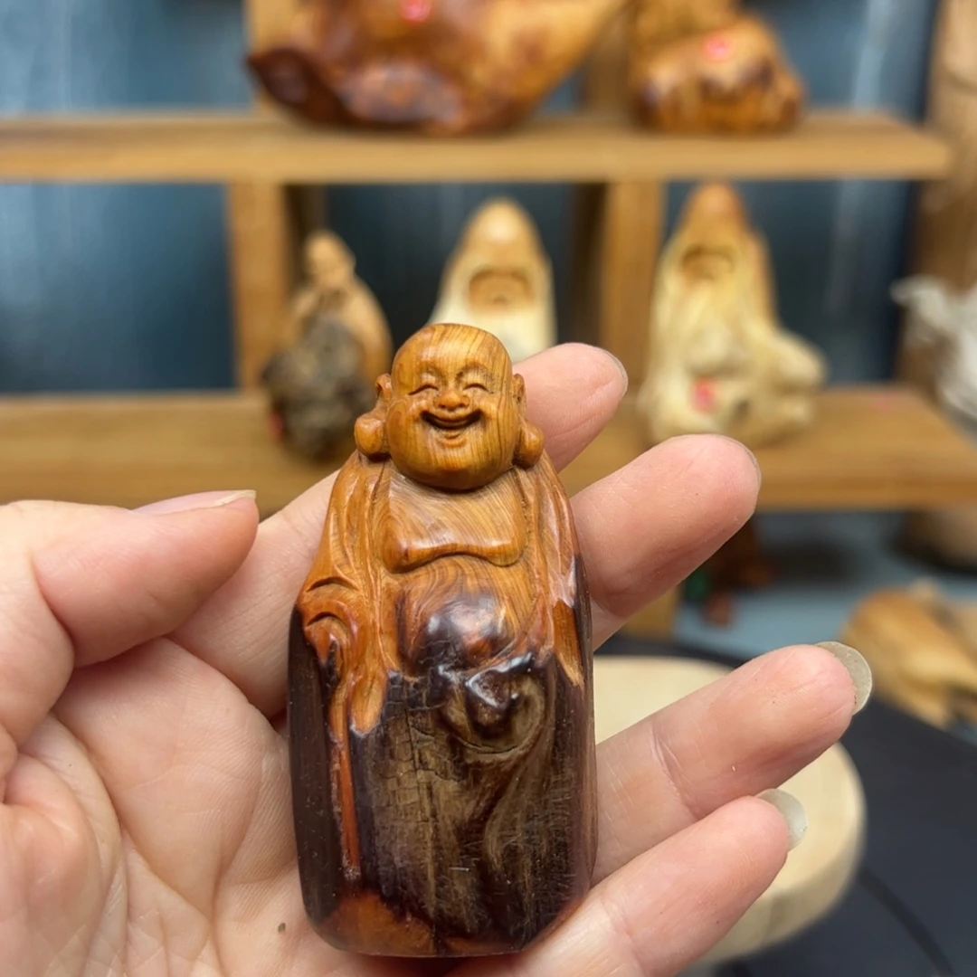 木顺***N崖柏木摆件手把件