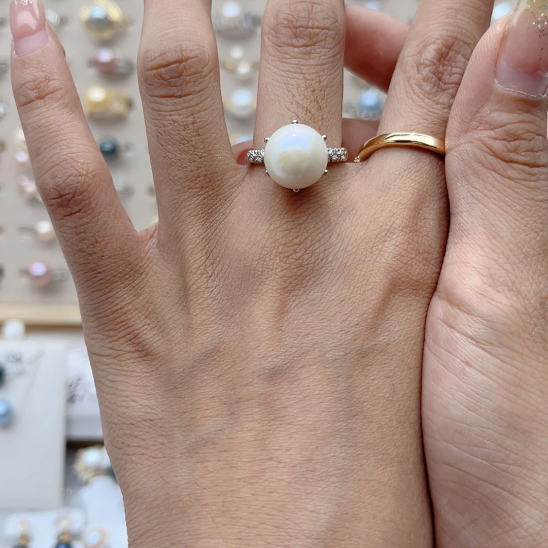 戒指合金淡水珍珠景*