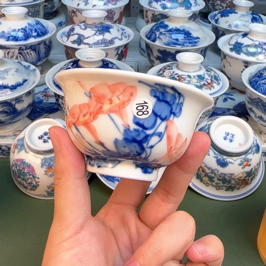彦祖纯手工手绘茶具168