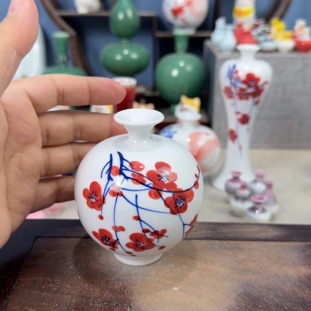 陶瓷手工小花器摆件