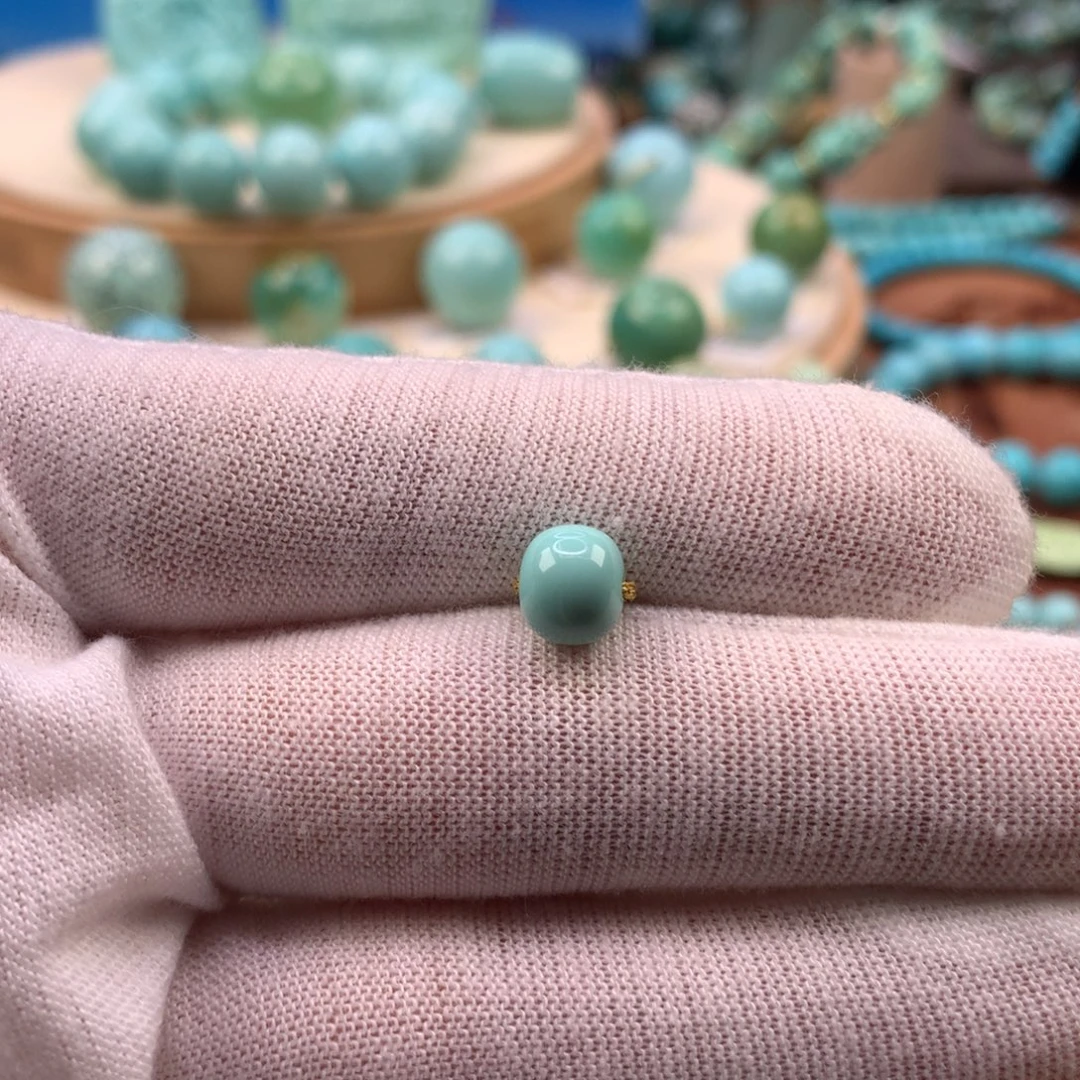 绿松石未镶嵌珠宝奇石7.5mm