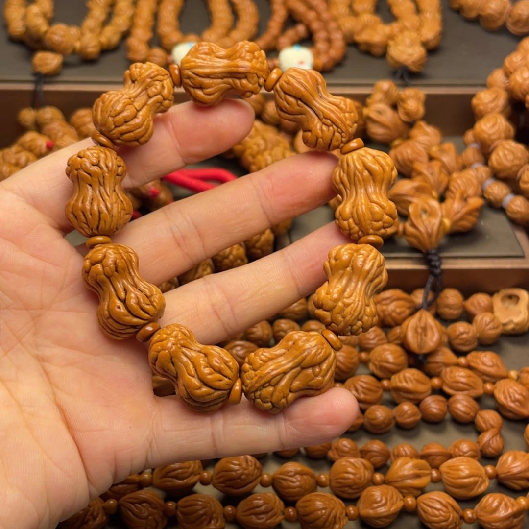 美***天手串桃核龙纹桃核17